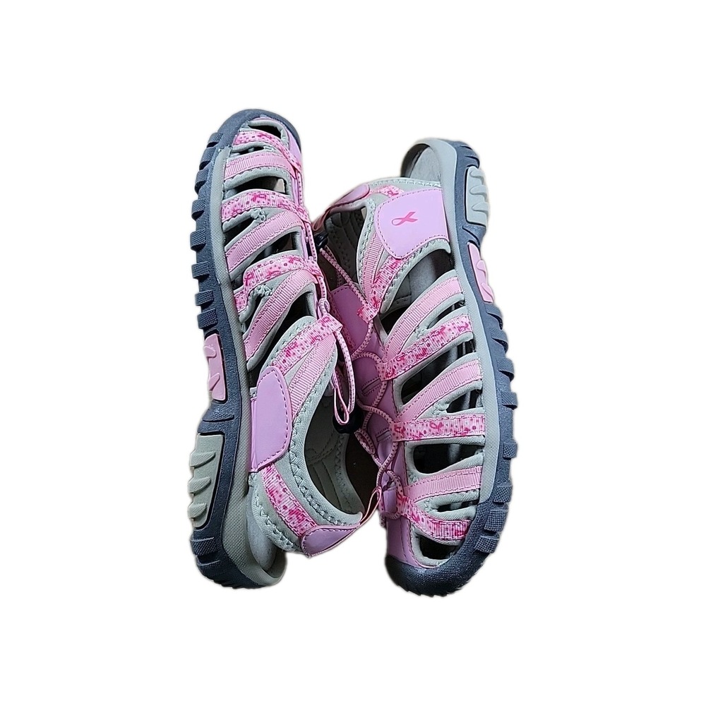 The Breast Cancer Site Womens US 11 Sandals, Breast Cancer, Pink Ribbon - Picture 6 of 8